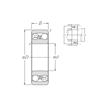 1300S NTN Self Aligning Ball Bearings #1 image