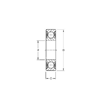 R8-ZZ CYSD Deep Groove Ball Bearings #1 image