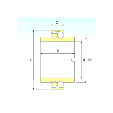 11208 TN9 ISB Self Aligning Ball Bearings #1 image